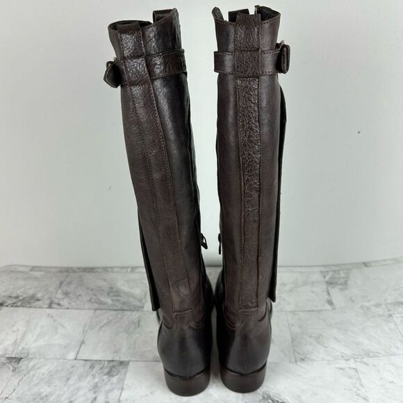 New Area Forte Anthropologie Lather Studded Riding Equestrian Boots sz 38 Italy - Picture 2 of 13